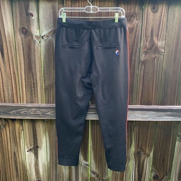 PE Nation court run ankle length ponte pant, racing stripe on size, size small - Picture 3 of 5